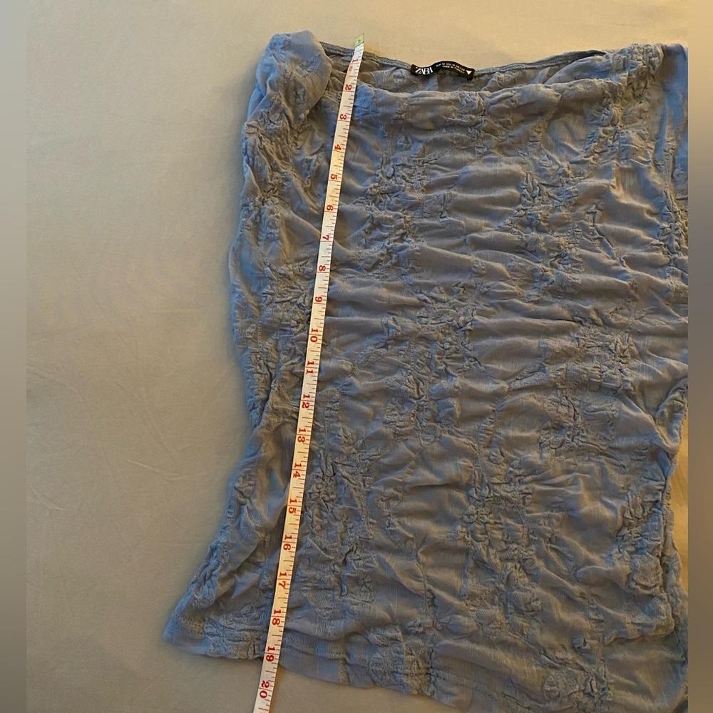 Sheer Asymmetric Overlay Top - Picture 6 of 13